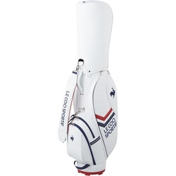 送料無料/超美品 お買い得ルコック高級キャディーバッグWHITE le coq sportif GOLF ルコック スポルティフ 日本正規品 大口径