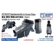 BSTIJN70123 1/700 日本海軍 愛宕 煙突＆蒸気配管（1944） [プラモデル用パーツ]