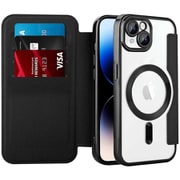 RM-15MGPL-BK [iPhone 15 Plus用 手帳型マグセーフ対応ケース ブラック]