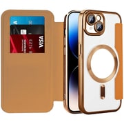 RM-15MGPL-OR [iPhone 15 Plus用 手帳型マグセーフ対応ケース オレンジ]