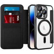 RM-15MGPR-BK [iPhone 15 Pro用 手帳型マグセーフ対応ケース ブラック]