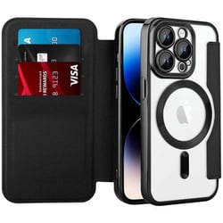 RM-15MGPM-BK [iPhone 15 Pro Max用 手帳型マグセーフ対応ケース ブラック]