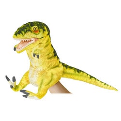 No.7766 ぬいぐるみ HAND PUPPET T-REX / ハンドパペット ティラノサウルス（開口） 50 イエロー [キャラクターグッズ]