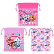 パウ・パトロール 巾着S 3枚セット ピンク [キャラクターグッズ]