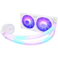 ARGB連結FAN搭載 240mm 水冷クーラー ホワイトカラー OWL-LCS240ARGB-WH