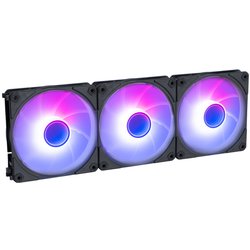 ARGB内蔵連結FAN120mm 3個セット ブラックカラー OWL-FS1225ARGB-BK3P