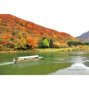 300-340 300Pジグソー 日本の都市22 山形県最上郡「紅葉の最上川舟下り」 [ジグソーパズル 300ピース 完成サイズ：38×26cm]