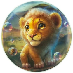 BUBBLEZZ（バブルズ）シリーズ ライオン （25×25cm） [木製パズル]