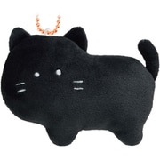 つぶらな瞳の犬と猫 ボールチェーン付き マスコット くろねこ [キャラクターグッズ]