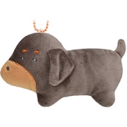 つぶらな瞳の犬と猫 ボールチェーン付き マスコット だっくすふんど（ぶらっくたん） [キャラクターグッズ]