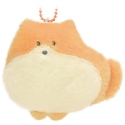 つぶらな瞳の犬と猫 ボールチェーン付き マスコット ぽめらにあん（おれんじ） [キャラクターグッズ]