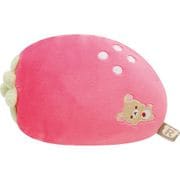 リラックマ 「もっとエンジョイ♪ポージングぬいぐるみ」 MO33901 いちごのビーズクッション [ぬいぐるみ]