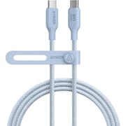 Anker USB-C & USB-C ケーブル (240W, エコフレンドリーナイロン) 1.8m グレイッシュブルー A80E6031