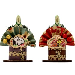 正月飾り スヌーピー プチ門松 2本入 R98509