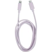 mFIライトニング-TYPE-C 充電通信ケーブル 1m 紫 MCLD2303PU