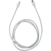 PD60W対応 TYPE-C-TYPE-C シリコン+ナイロン充電通信ケーブル 1.5m 白 MTCS2315WH
