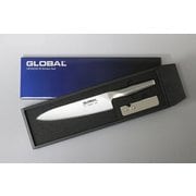 牛刀2点セット(牛刀 20cm、簡易シャープナー) 日本製 GST-A2