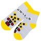 PSK-2014 [TETSUDO SMILE SOCKS 靴下 こども用 15～20cm 踏切 ボーダー]