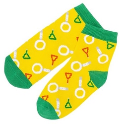 PSK-2016 [TETSUDO SMILE SOCKS 靴下 こども用 15～20cm つり革]