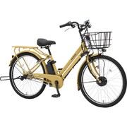 電動アシスト自転車 グラウスアシストプラス 26インチ 内装3段変速 幅広タイヤ マットキャメル ASFAT263KDZ