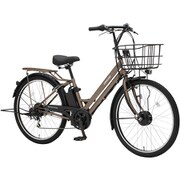 電動アシスト自転車 グラウスアシスト 26インチ 外装6段変速 幅広タイヤ マットミリタリー ASFAT266KDZ
