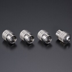 RCA端子キャップ ステンレス素材 4個セット EVO-RCS-4