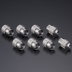 RCA端子キャップ ステンレス素材 8個セット EVO-RCS-8