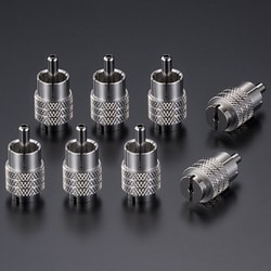 RCA端子RCA端子用 ショートピン ステンレス 8個セット EVO-RPS-V2-8