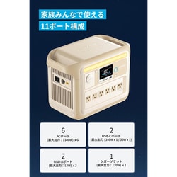 大容量1056Wh Anker Solix C1000 ポータブル電源 ベージュ Amazon.co.jp: Anker Solix C1000 Portable Power Station