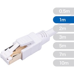ヨドバシカメラオリジナル LANケーブル CAT8準拠 爪の折れないハードタイプ より線 1m ホワイト CAT8H-1WT