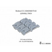 P35-070 1/35 現用 アメリカ M48/M60パットン戦車用 T142型 可動式履帯 （AFVクラブ/タコム用） [プラモデル用パーツ]