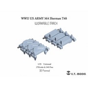 P35-081 1/35 WWII アメリカ M4シャーマン中戦車用 T48型 可動式履帯 [プラモデル用パーツ]