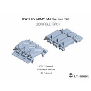 P35-082 1/35 WWII アメリカ M4シャーマン中戦車用 T48型ダックビル （タイプ1）付 可動式履帯 [プラモデル用パーツ]