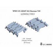 P35-084 1/35 WWII アメリカ M4シャーマン中戦車用 T49型 可動式履帯 [プラモデル用パーツ]