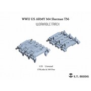 P35-088 1/35 WWII アメリカ M4シャーマン中戦車用 T56型 可動式履帯 [プラモデル用パーツ]