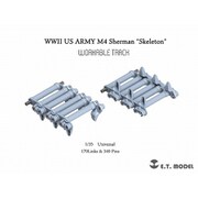 P35-091 1/35 WWII アメリカ M4シャーマン中戦車用 「スケルトン」可動式履帯 [プラモデル用パーツ]