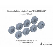 P35-125 1/35 現用 ロシア 9K720短距離弾道ミサイル「イスカンデル-M」用 自重変形タイヤセット 8個入 （トランペッター用） [プラモデル用パーツ]