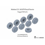 P35-126 1/35 現用 アメリカ M1070戦車運搬トレーラー用 自重変形タイヤセット 9個入 （ホビーボス用） [プラモデル用パーツ]