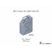 P72-001 1/72 WWII ドイツ 20Lジェリカンセット 10個入 [プラモデル用パーツ]