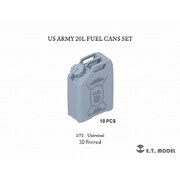 P72-002 1/72 現用 アメリカ陸軍 20L燃料缶セット 10個入 [プラモデル用パーツ]