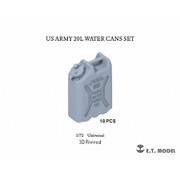 P72-003 1/72 現用 アメリカ陸軍 飲料水用 20Lジェリカンセット 10個入 [プラモデル用パーツ]