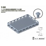T-132 1.1mm 尖頭ボルト タイプ1 240個 [プラモデル用パーツ]