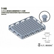T-146 2.0mm 尖頭ボルト タイプ2 120個 [プラモデル用パーツ]