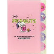 限定 ダイカットクリアファイル5P PEANUTS AMERICAN TASTE 10 ピンク S2138077