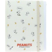 限定 ゴムバンド付クリアファイル5P＋F PEANUTS AMERICAN TASTE 10 アイボリー S2138107