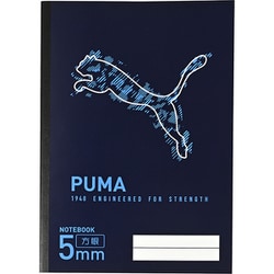 PUMA（プーマ） 自由学習帳（5mm方眼） ネイビー PM443NB