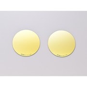 ハイビジ貼り付けタイプミラー ゴールド 新保安基準 適合サイズ (純正ミラー ECE 認証番号: E4 000562/ E4 0014672 E9 00.1370 に適合) 41475