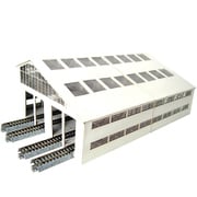 1034 Nスケール ペーパーキット 車庫基本キットK （複線間隔 33mm） [鉄道模型用品]