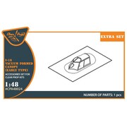 CPUA48024 1/48 I-16 バキュームキャノピー 初期型 （クリアープロップ用） [プラモデル用パーツ]