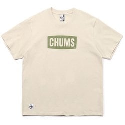 チャムス ロゴ Tシャツ CHUMS Logo T-Shirt CH11-2277 G076 Greige x Khaki WMサイズ [アウトドア カットソー レディース]